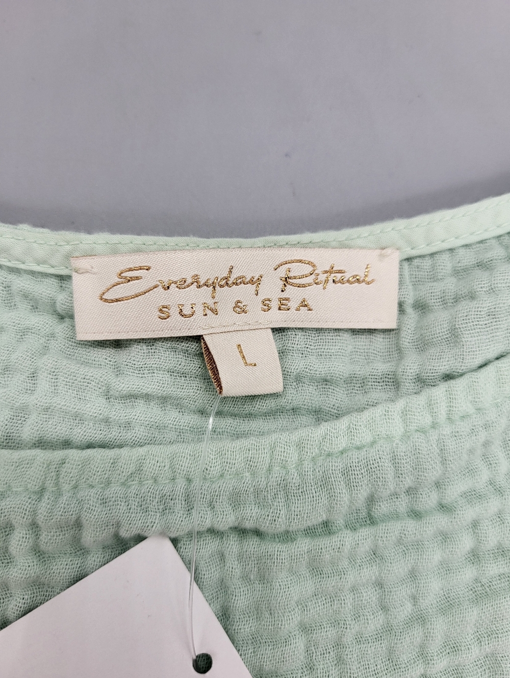 Everyday Ritual Penny Top In Mint Double Bubble - Picture 8 of 8